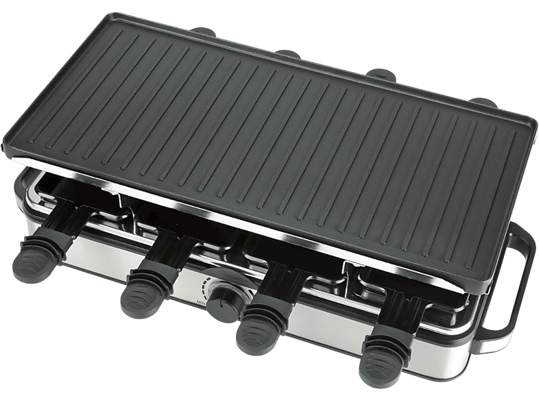 BOURGINI GOURMETTE/RACLETTE PURE 8P Gourmette, raclette en grill in één Zwart