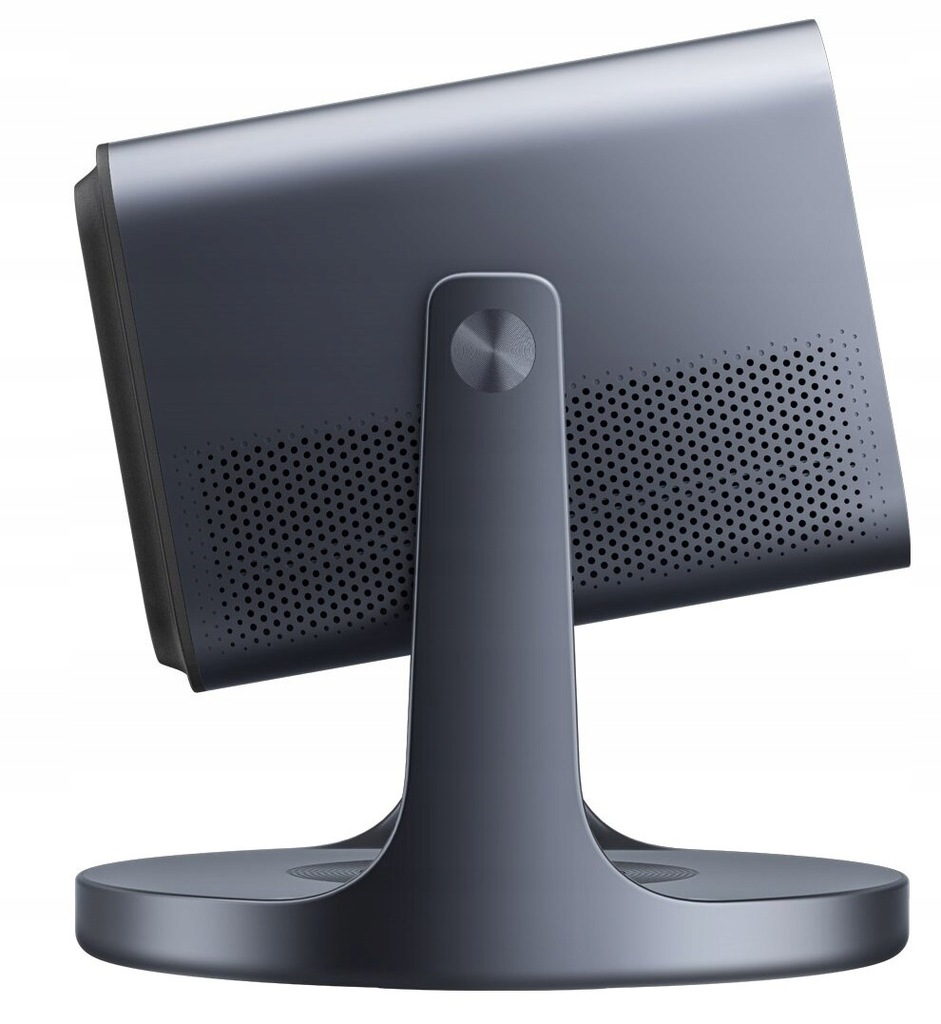 Lodówka obok siebie, ciemnoszara, z dozownikiem wody.