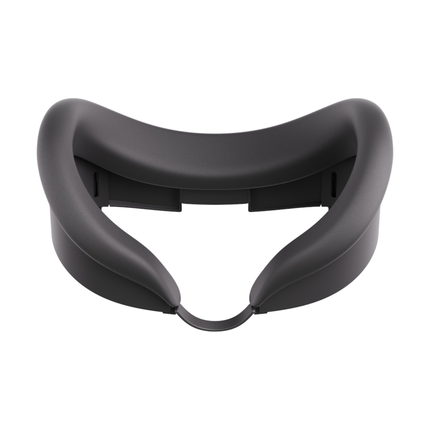 Copertura facciale per cuffie VR grigio scuro, forma curva, per realtà virtuale.