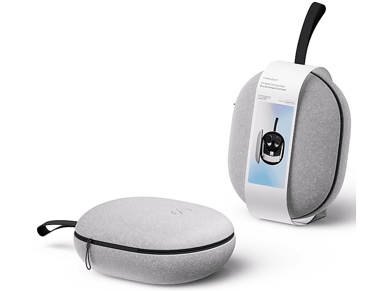Custodia Da Viaggio In EVA Per Meta Quest 3S VR, Antiurto, Con Scomparti Organizzati Per Visore E Controller, Colore Grigio
