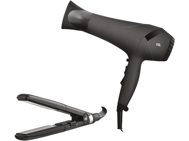 OK. Haardroger En Stijltang Ohcb 225 Zwart (202658)