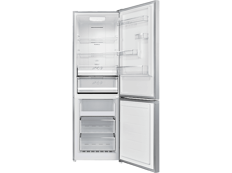 Indesit INK2 5322S 4E Kühl- und Gefrierkombination (E, 322 l, 1835 mm hoch, Standgerät, No Frost (verminderte Eisbildung), Silber)