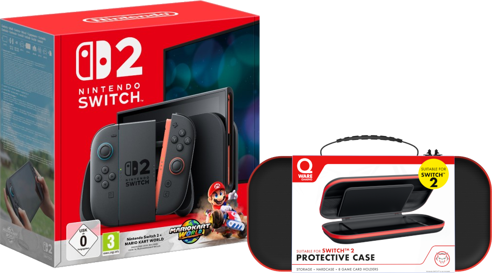 NINTENDO Switch 2 | Spelconsole + Mario Kart World + Draagcase 256