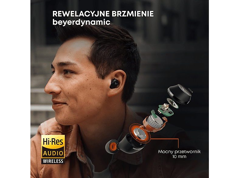 Słuchawki dokanałowe BEYERDYNAMIC Amiron 300 ANC  Kremowy – zdjęcie 2