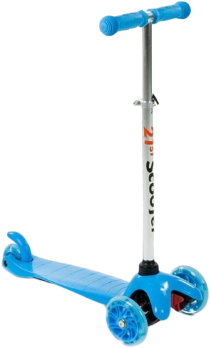 VEGATOYS Háromkerekű világító roller, kék (YW-MINI-881-KEK)