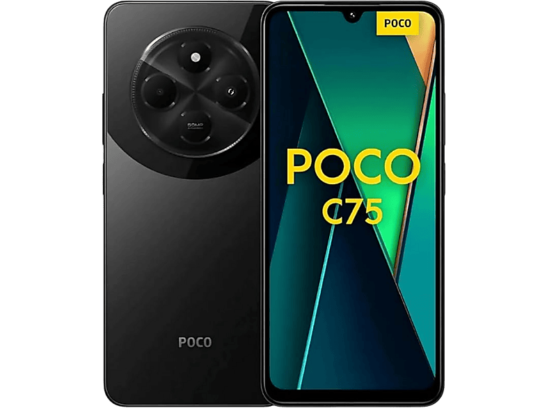 Poco C75, Negro, 256 GB, 8 GB RAM, 6.88 HD+, Mediatek Helio G81 Ultra, 5160 mAh, Android