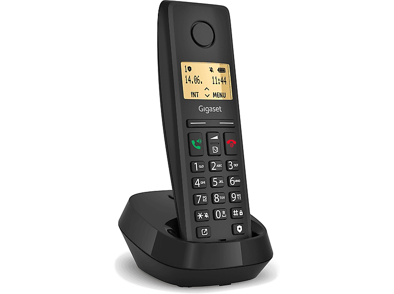 Telefon bezprzewodowy GIGASET Pure 200 Czarny – zdjęcie 2