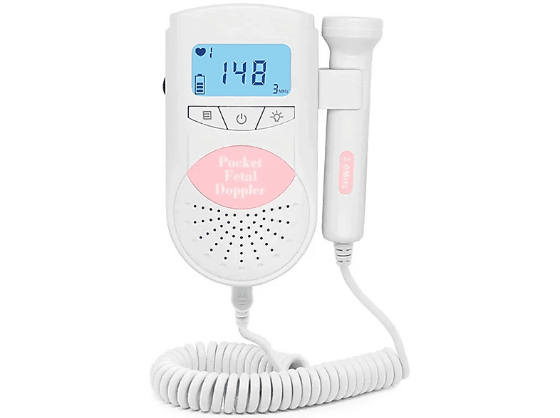 Medyczny detektor tętna płodu JUMPER JPD-100S6 Różowy – zdjęcie 2