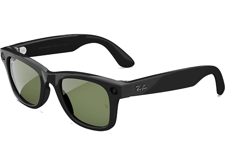 Gafas IA - Ray-Ban Meta, Wayfarer, Negro brillante, Verde G15
