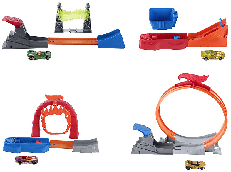 Modellino Auto Mattel Action Classic Stunt Set