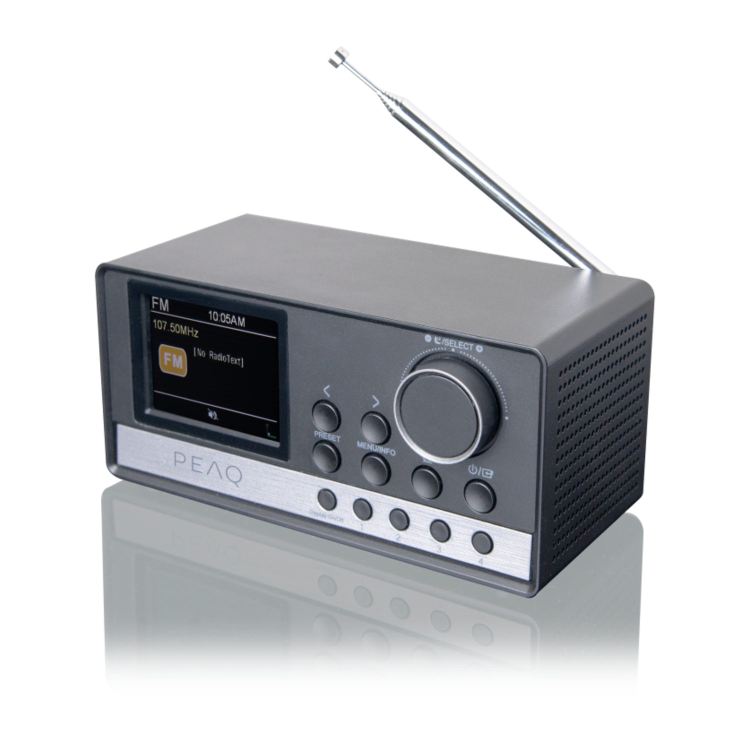 Peaq Pcr 440 Dab+ Wekkerradio Zwart
