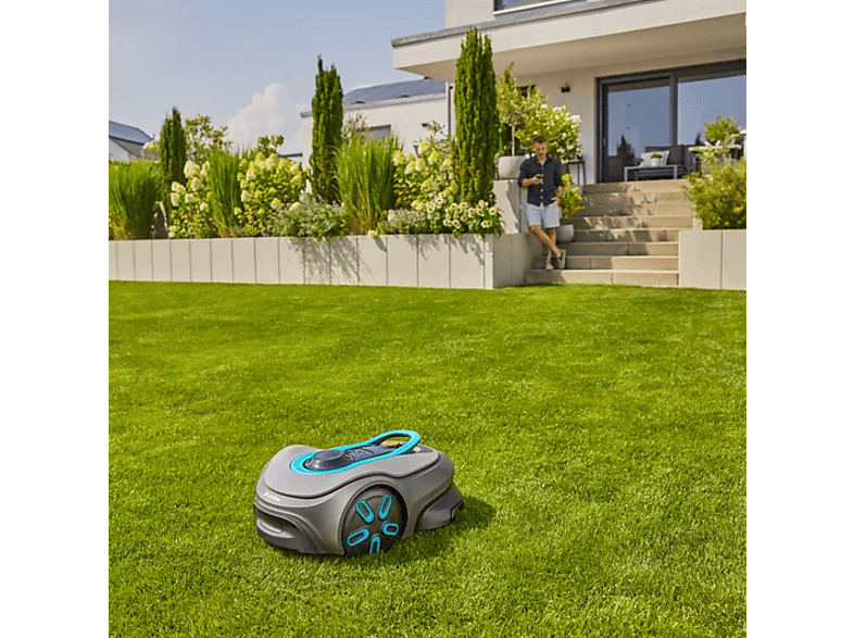 Gardena 19921-20 smart SILENO free Set, Mähroboter, Kabellose Begrenzung, 600 m², Schnittbreite: 22 cm (Hebesensor, Neigungssensor)