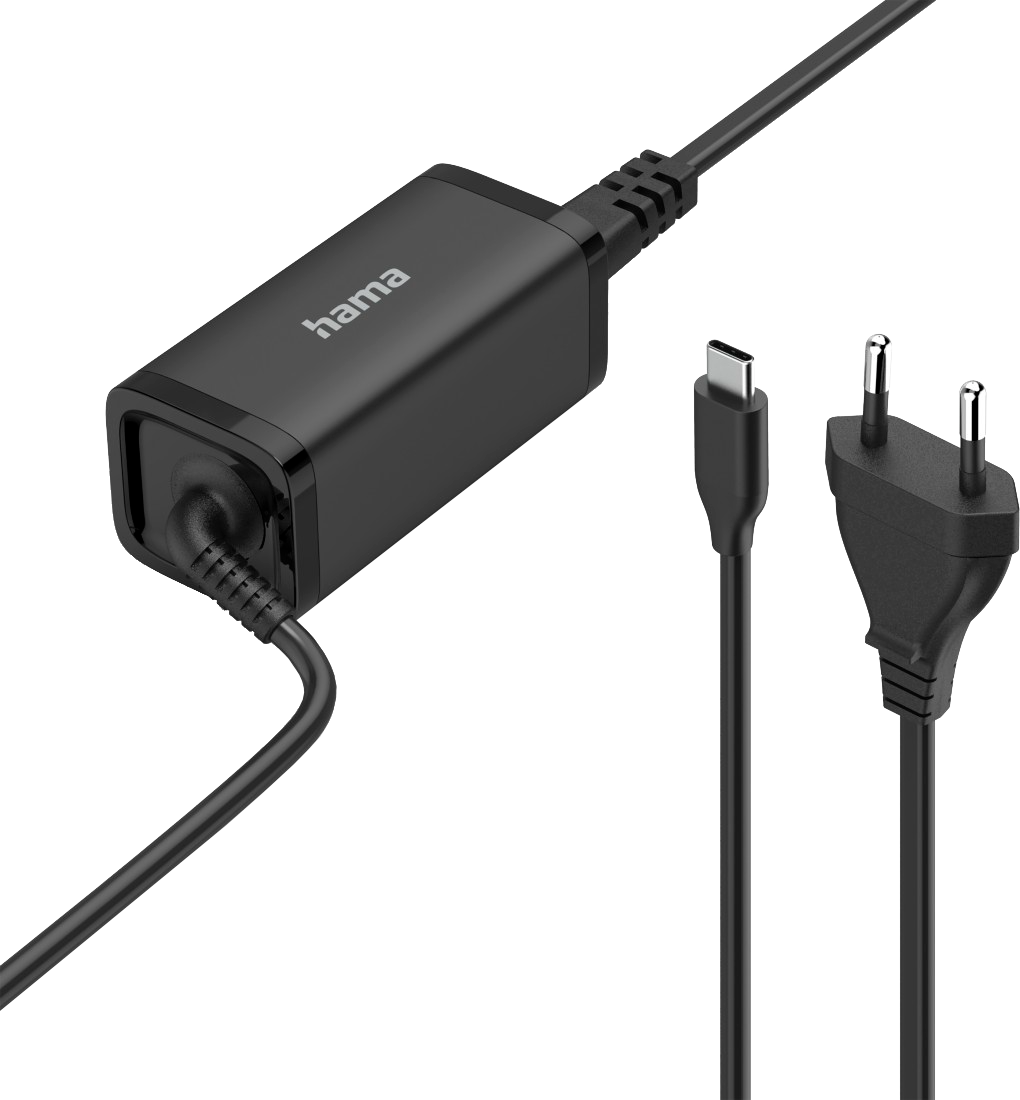 HAMA Univerzális notebook töltő, USB-C, PD 45W, fekete (200022)