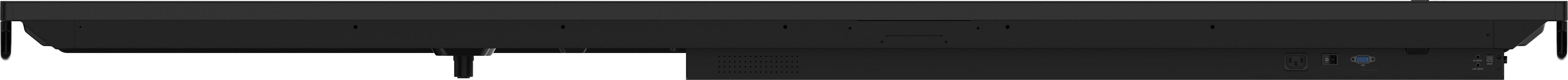 Eine schwarze Tastatur mit sichtbaren Anschlüssen und Verbindungen auf der Rückseite.