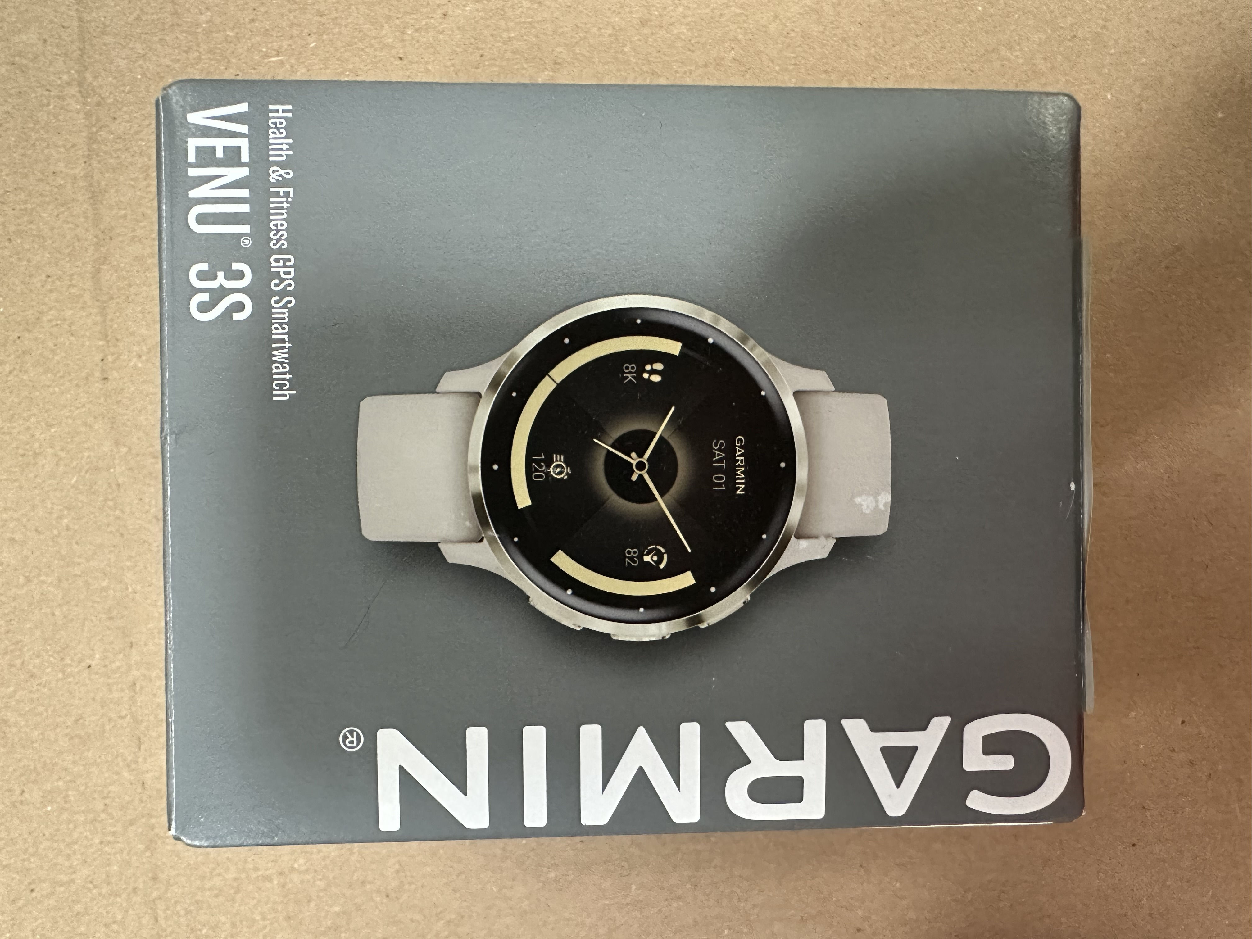 OUTLET Smartwatch GARMIN Venu 3S Szary 010-02785-02 Szaro-złoty