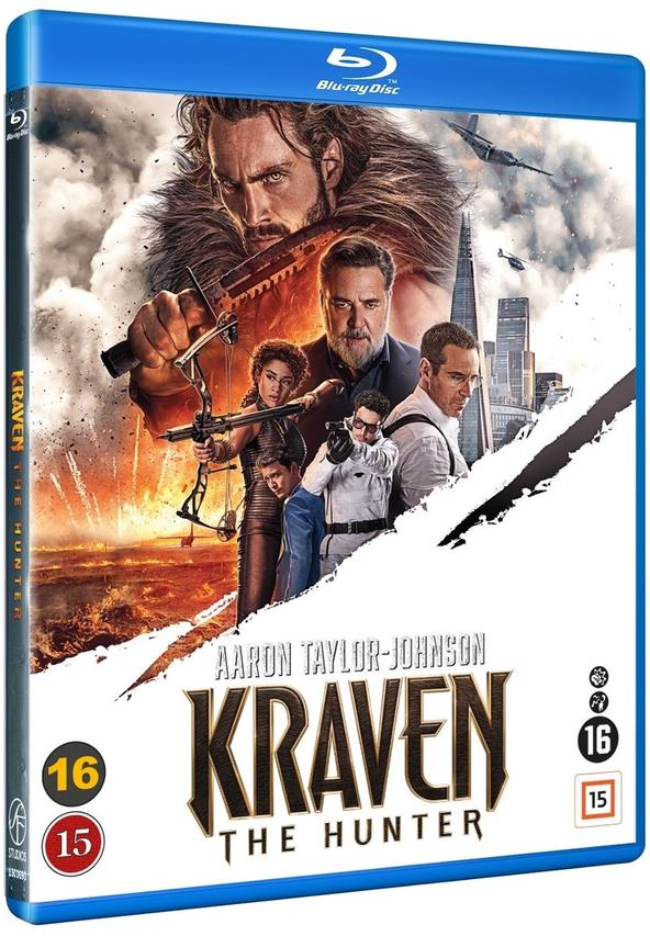Movie cover: A man with a bow & arrow, and other characters are featured on a blue background.