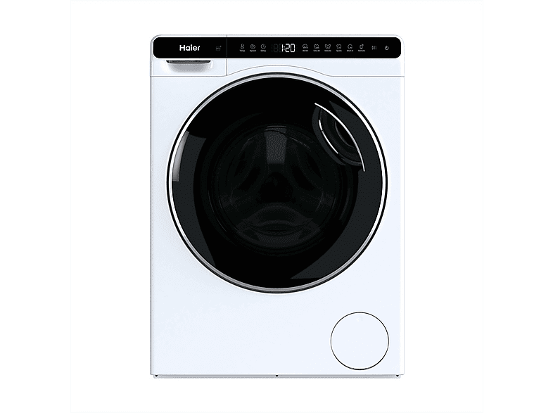 Haier Hw50-Bp12307U1-S Lavatrice Slim, Caricamento frontale, 5 kg, 6 programmi, Profondità 49 cm, Bianco, livello rumorosità centrifuga 66 dB(A),