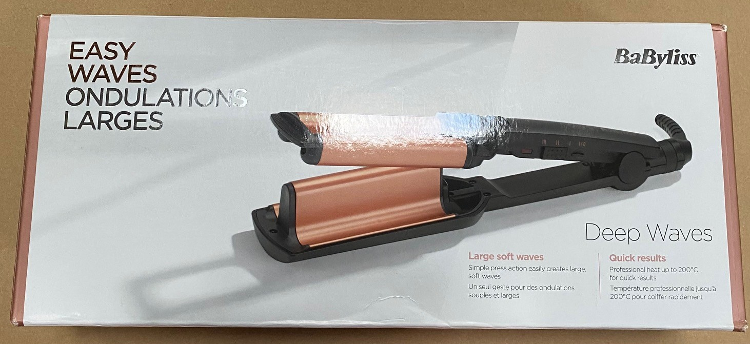 OUTLET Falownica do włosów BABYLISS W2447E Deep Waves Czarno-złoty