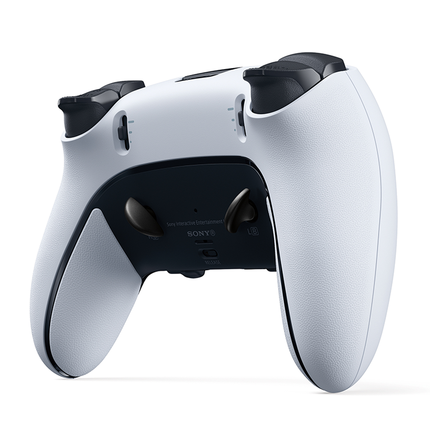 Controller di gioco bianco e nero.