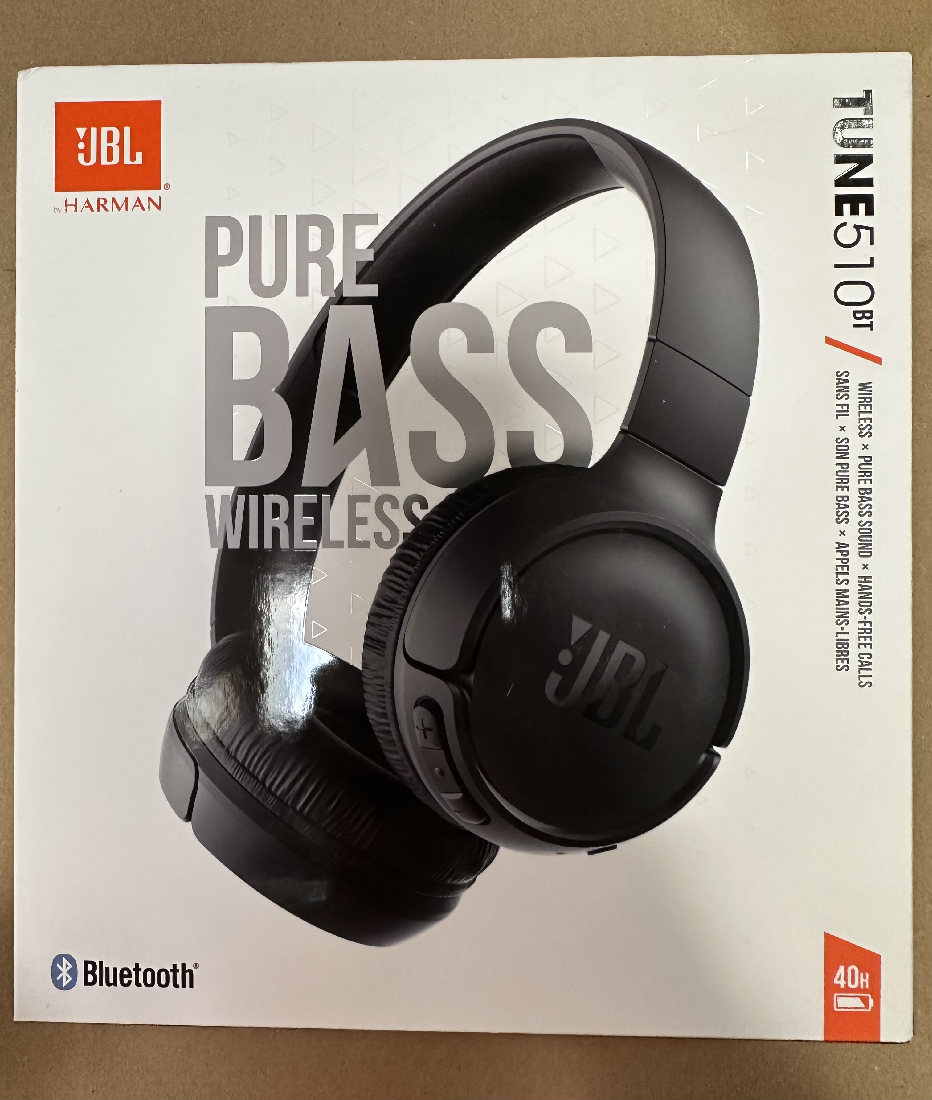 OUTLET Słuchawki bezprzewodowe JBL Tune 510BT Czarny Czarny