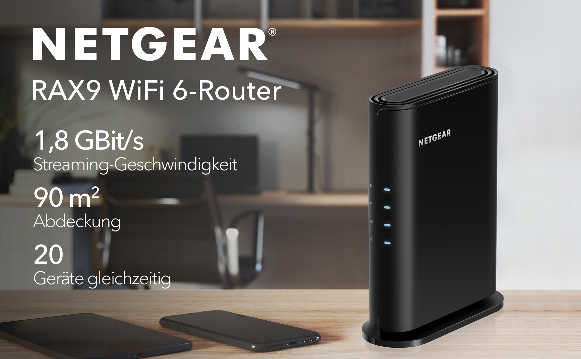 NETGEAR Nighthawk RAX9 Router 1.8 Gbit/s | MediaMarkt