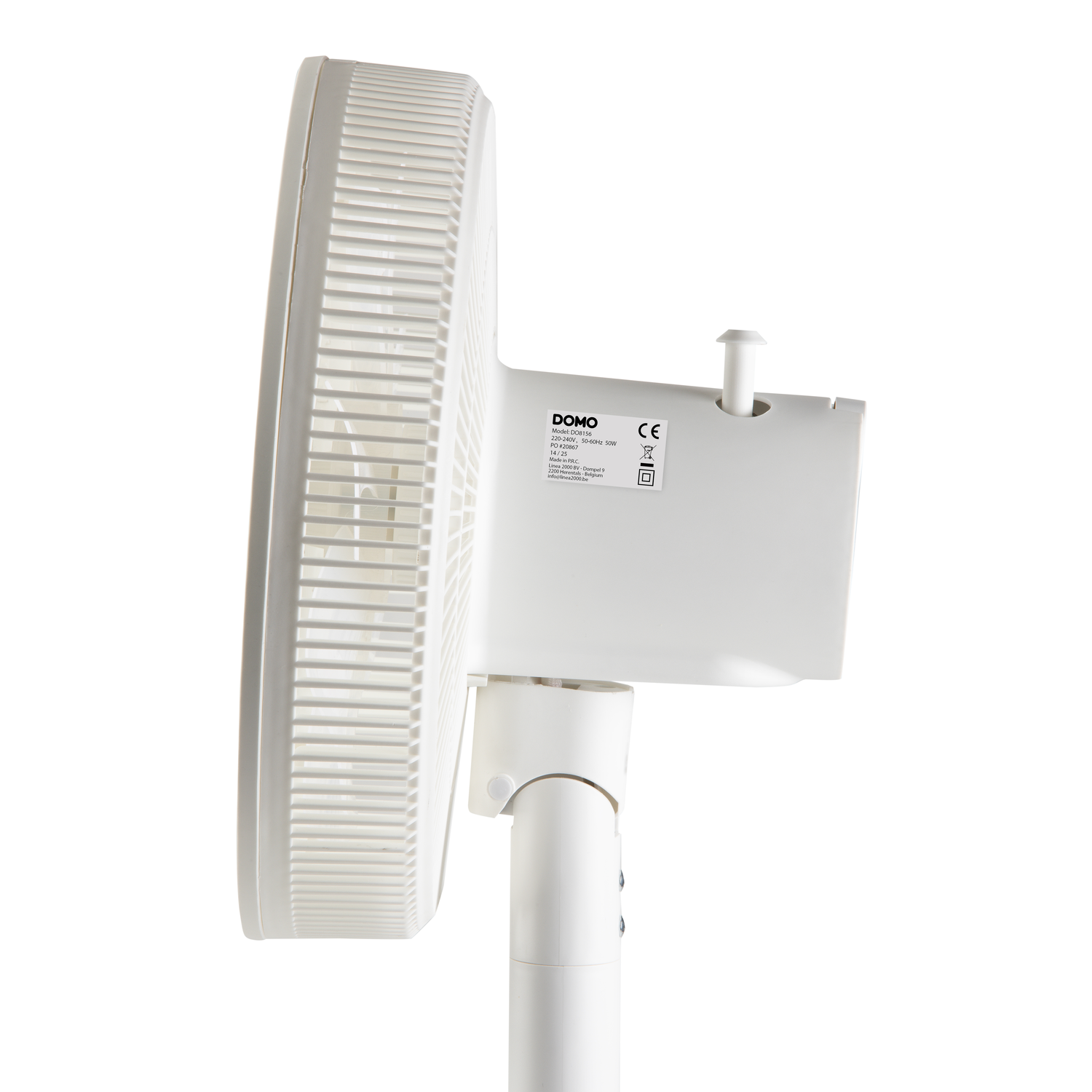 Bras de moniteur, gris, support double écran, avec une pince, sur fond blanc.