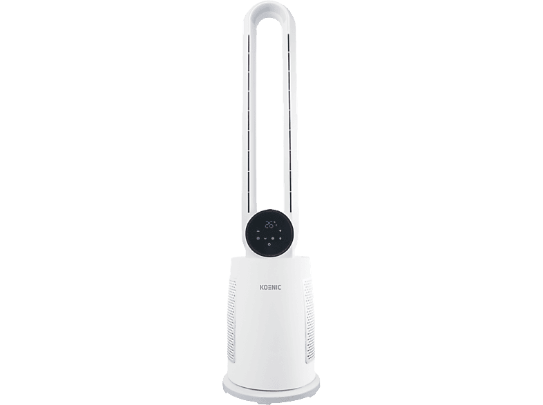 REACONDICIONADO Seminuevo Ventilador sin aspas - Koenic KTF 301225, 30W, 12 Velocidades, Temporizador 12h, Mando a distancia, Blanco