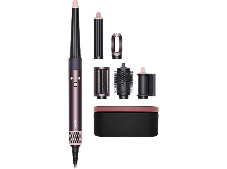 Moldeador - Dyson Airwrap i.d.™, Bluetooth®, Tecnología iónica, 3 Velocidades, Estuche de presentación, Jasper Plum