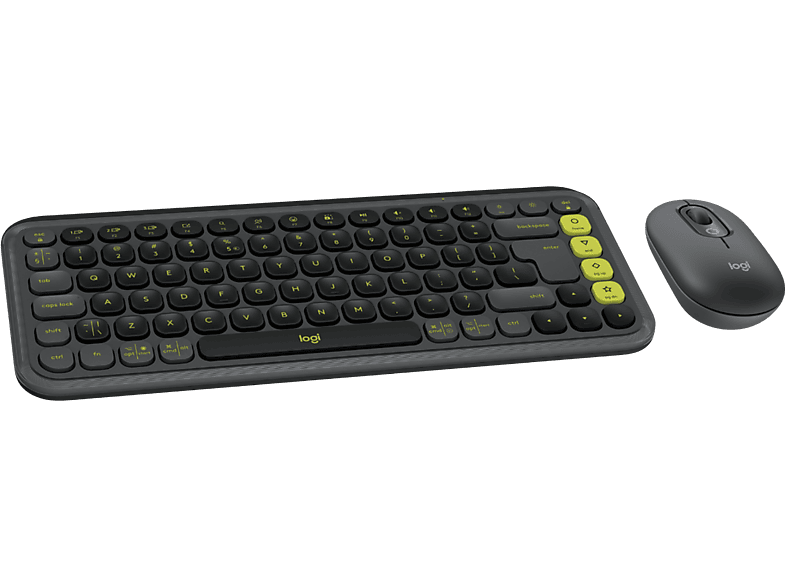 Logitech Pop Icon Combo Draadloos Toetsenbord En Muis Zwart