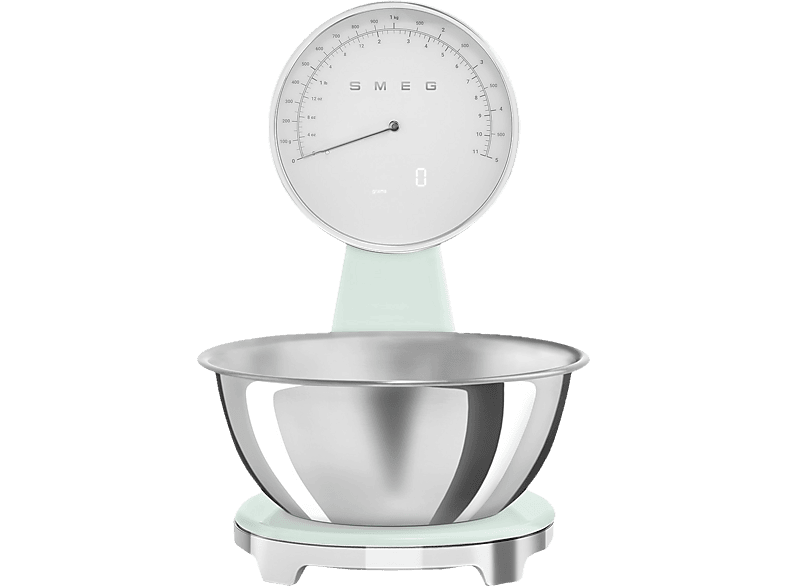 Smeg KSF01PGWW Küchenwaage, Pastellgrün (Max. Tragkraft: 5 kg)