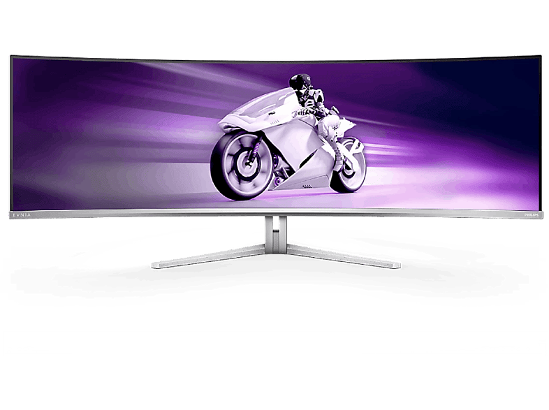 Philips 49M2C8900L/00, 49 Dual QHD, 144 Hz, 0.03 ms GtG, OLED, Curvo, Altura Ajustable, Blanco