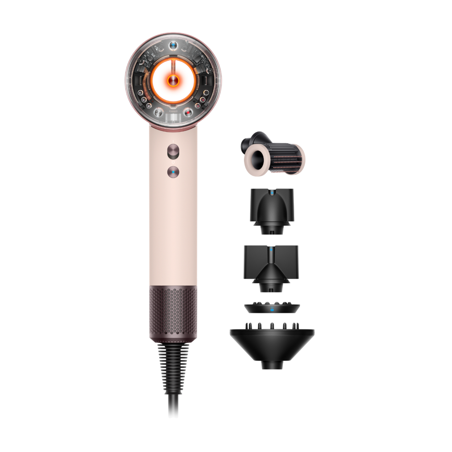 Dyson Supersonic Nural Straight + Wavy Ceramic Pink Föhn Roze