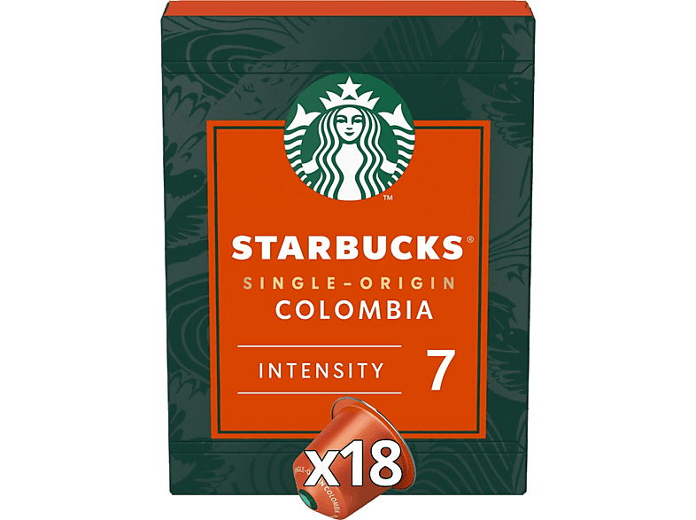Cápsulas monodosis - Starbucks Single Origin Colombia, 100% Afrutado, 18 cápsulas