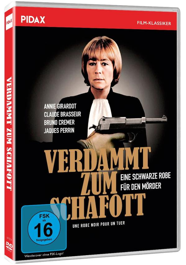 DVD-Hülle mit Frau, Pistole und Filmtitel.
