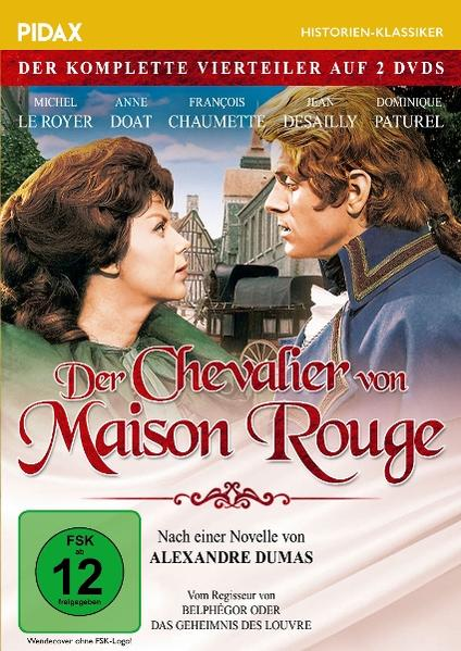 DVD-Hülle von 'Der Chevalier von Maison Rouge', ein Film mit Schauspielern und historischem Hintergrund.