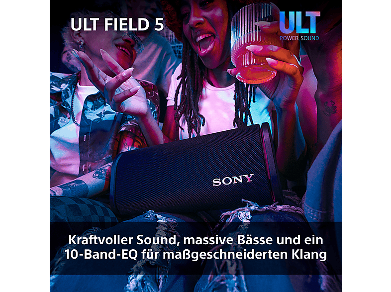 Sony ULT Field 5 Leistungsstarker tragbarer Bluetooth-Lautsprecher, Schwarz; Bluetooth Lautsprecher — Foto 2 von 5
