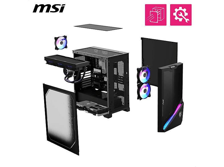 Thumbnail - MSI MPG Infinite X3 AI 2NVV7-033DE - Intel® Core™ Ultra 7 265K 32 GB 1 TB NVIDIA GeForce RTX™ 5080 Windows 11 Home