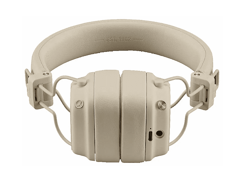 Słuchawki bezprzewodowe MARSHALL Major V Kremowy – zdjęcie 2