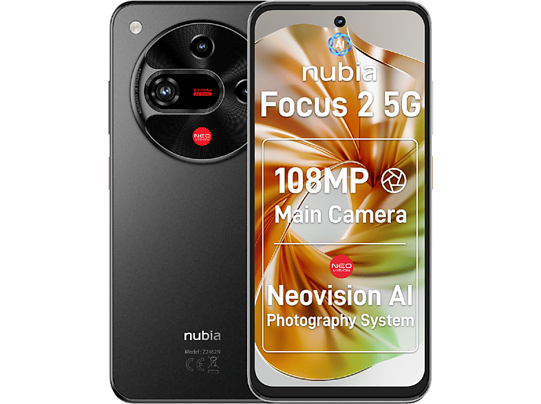Zte Nubia Focus 2 5g Zwart (zte-nub-focu2s5g-blk)
