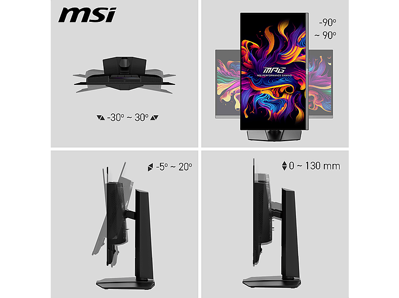 Thumbnail - MSI MPG 272URX QD-OLED 27 Zoll UHD 4K Gaming Monitor 0,03 ms Reaktionszeit 240 Hz