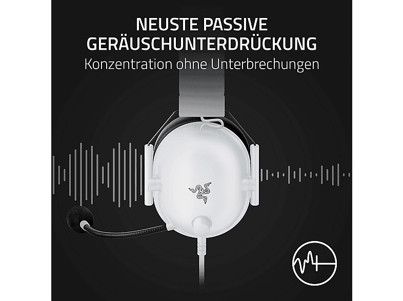 Thumbnail - RAZER Blackshark V2 X, Over-ear Gaming-Headset Special White
