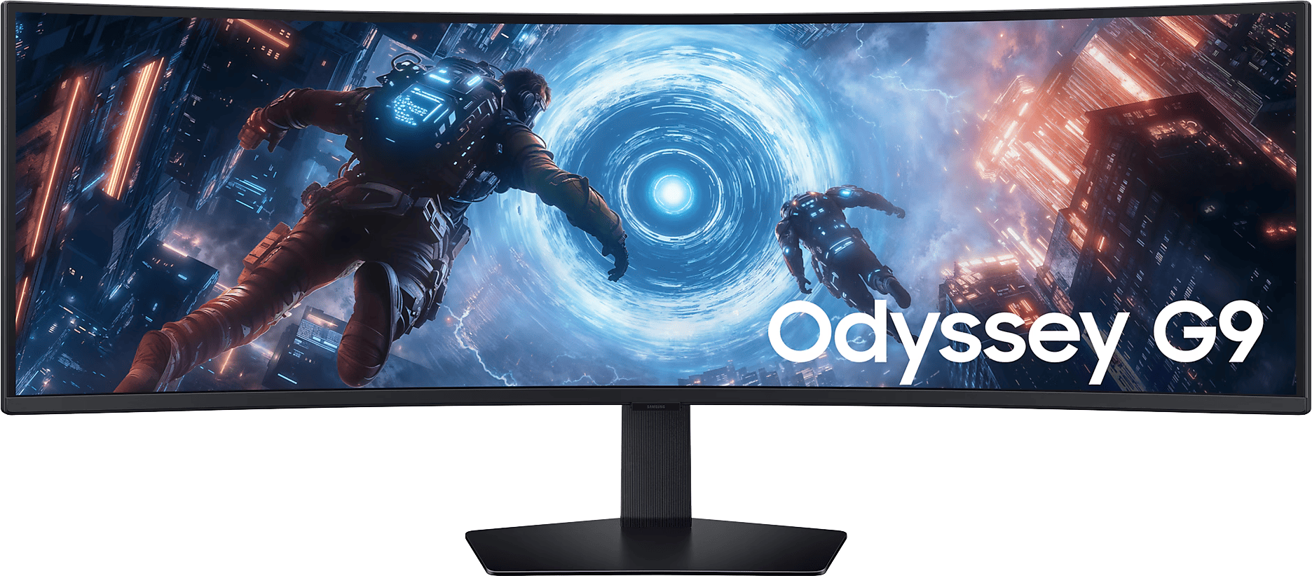 SAMSUNG Odyssey G9 S49FG910EUXEN 49'' Ívelt DQHD 144 Hz 32:9 FreeSync VA LED Gamer Monitor