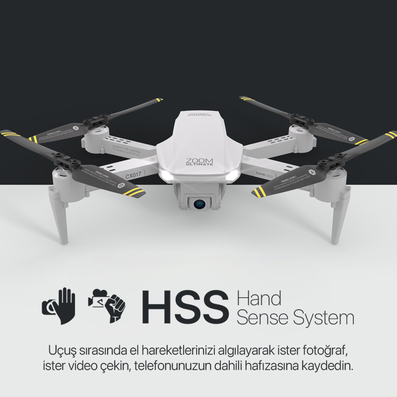 CORBY CX017‑2B Zoom Ultimate Smart Drone – 1080P HD Kamera, Wi‑Fi