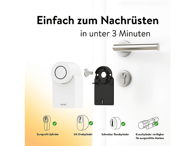 Nuki Home Solutions Smart Lock Go; Elektronisches Türschloss — Foto 4 von 5