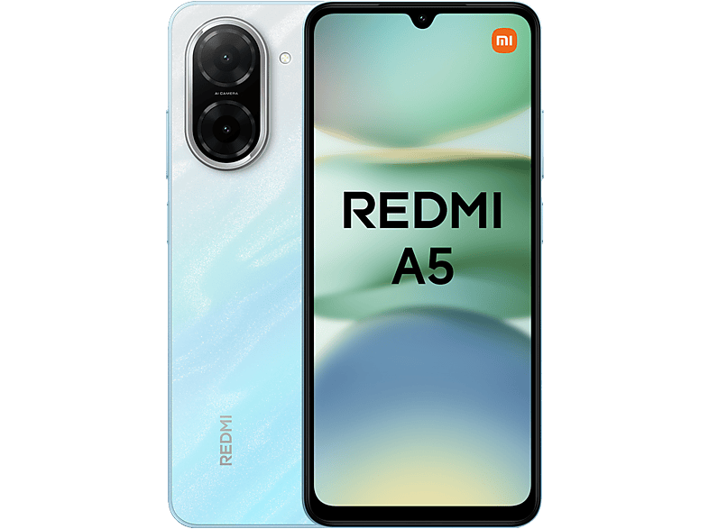 Móvil - Xiaomi Redmi A5, Azul, 128GB, 4GB RAM, 6.88" HD+, Octa Core , Unisoc Tiger T7250, 5200 mAh