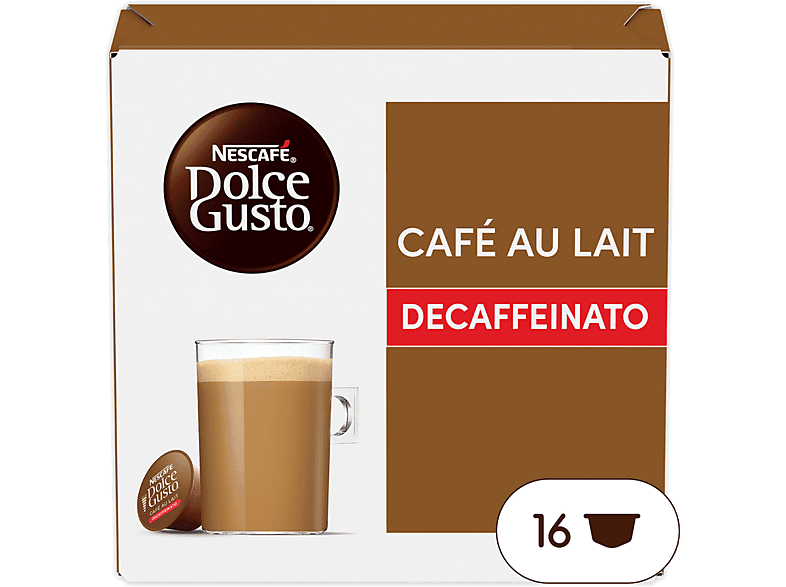 Cápsulas monodosis - Dolce Gusto Café con leche Decaffeinato, 16 cápsulas