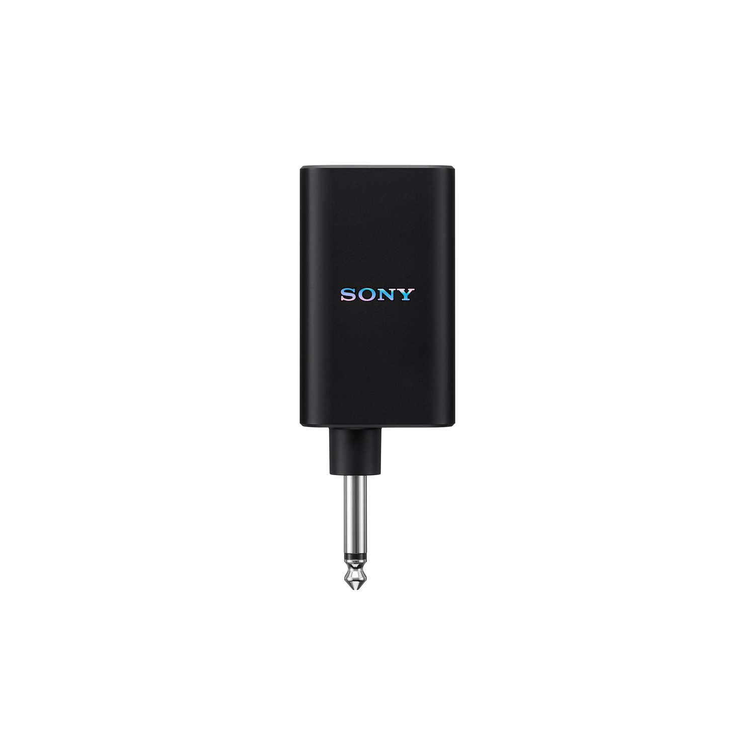 Black Sony adapter with a silver plug. The Sony logo is in blue on the front.