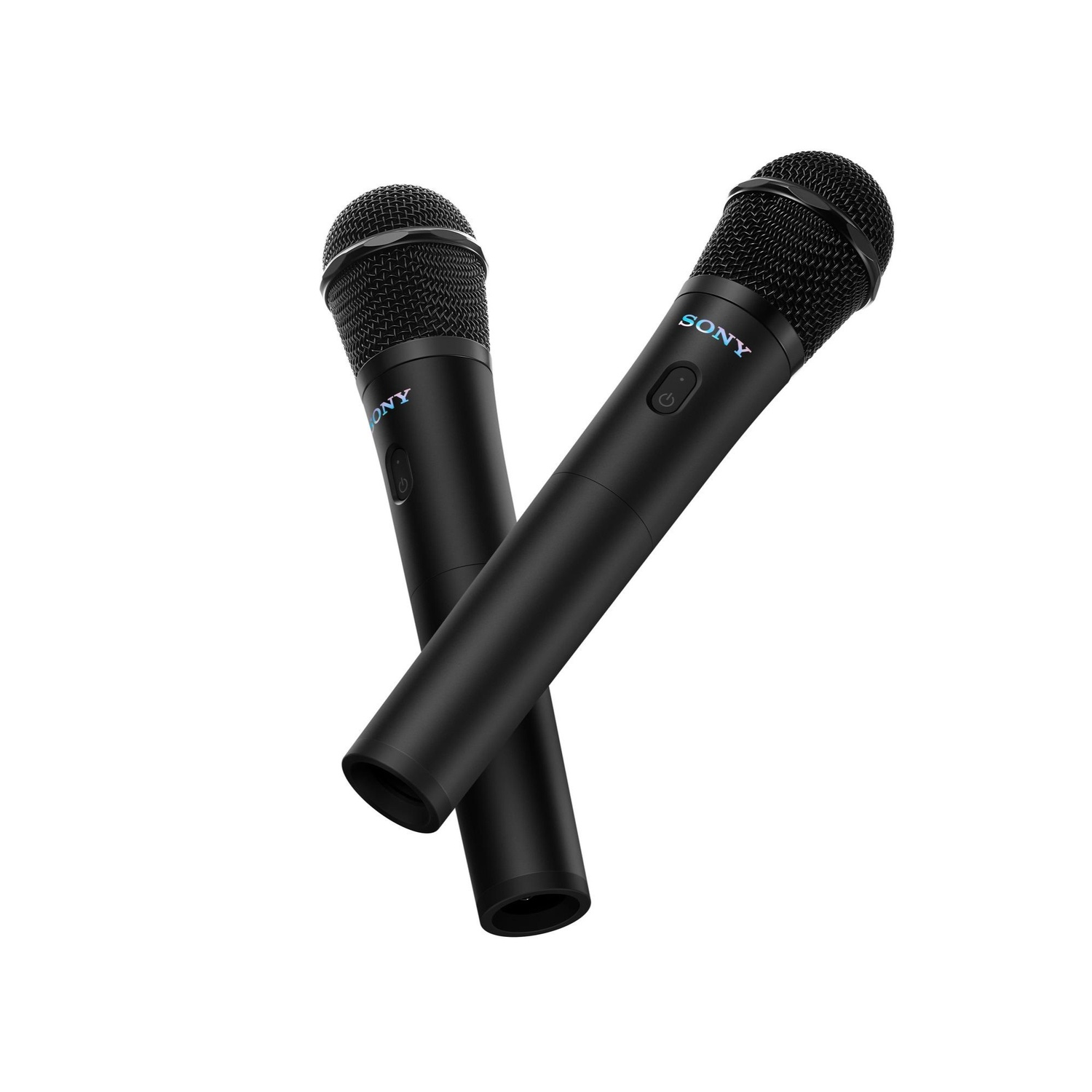 Zwarte microfoons met Sony-logo.