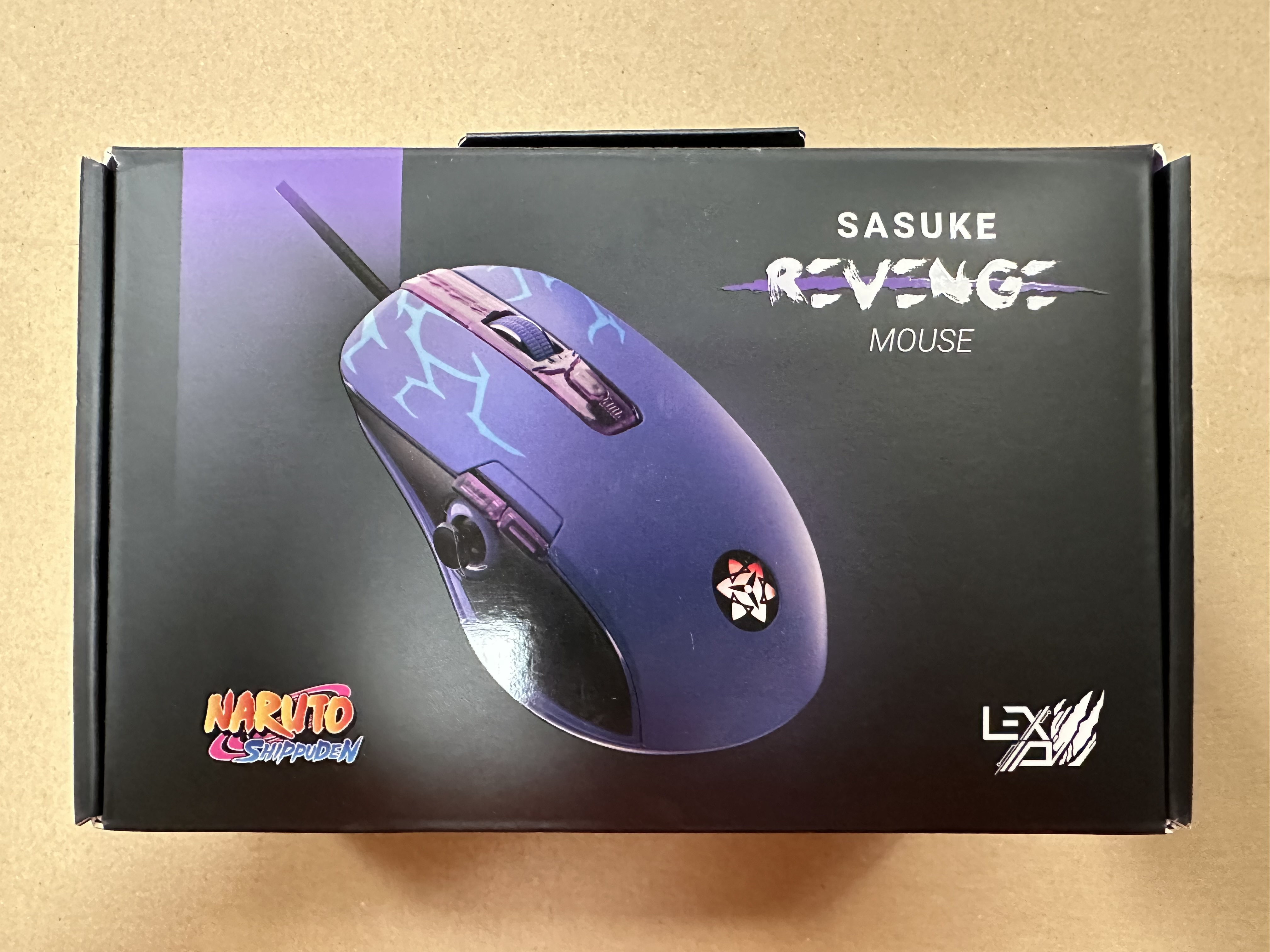 OUTLET Mysz przewodowa LEXIP Sasuke Revange Naruto Shippuden Fioletowy