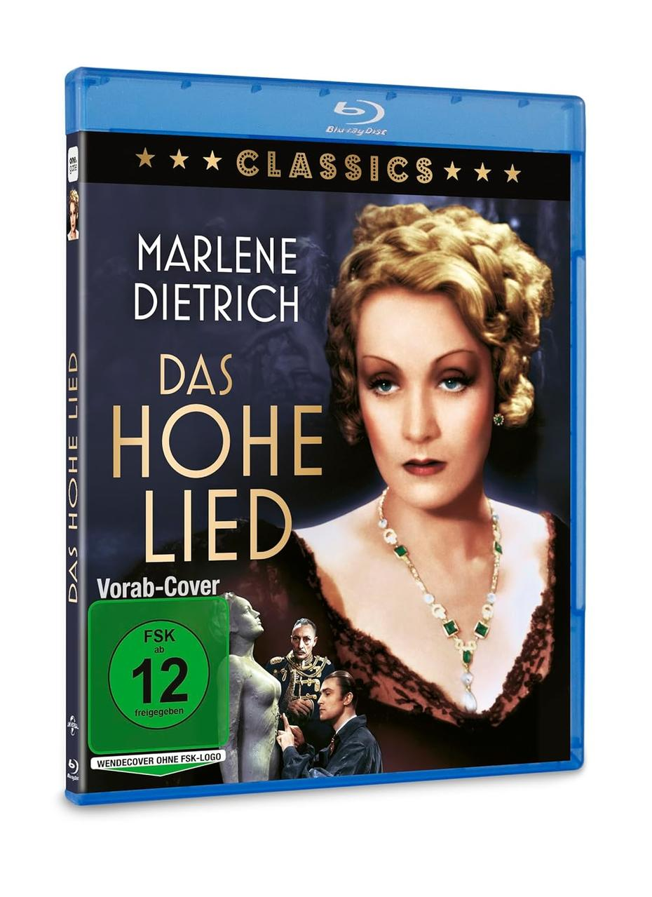 Blu-ray-Cover des Films 'Das Hohe Lied' mit Marlene Dietrich.